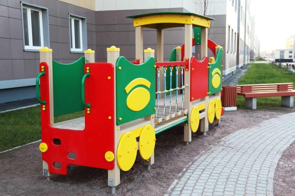 Детский игровой комплекс «Паровозик с вагончиком»